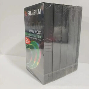 Fujifilm HQ  120 5 pack VHS Cassetts New in Package.